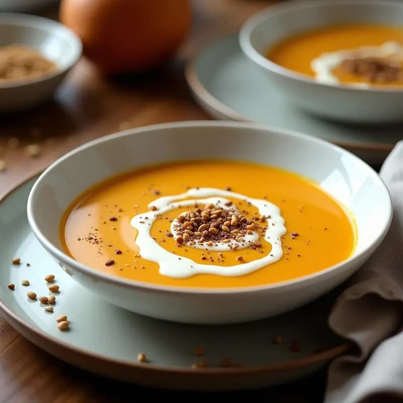 Crema de Calabaza con Zaatar: Receta en Thermomix en 20 Minutos para una Cena Ligera