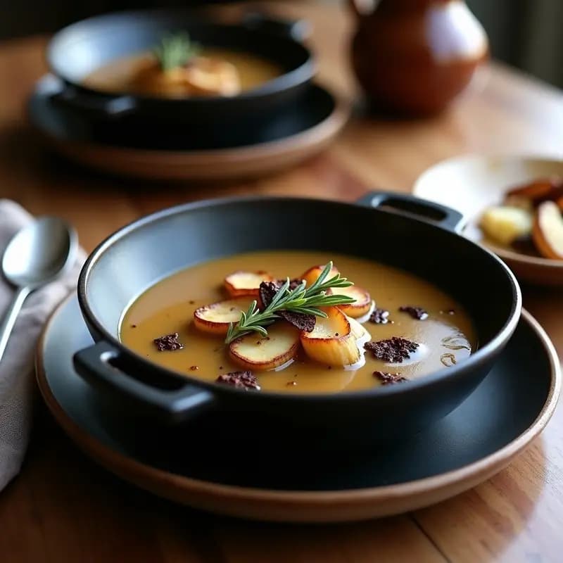 Crema de Cálibres con Foie y Trufa: Receta Gourmet en 25 Minutos con Toque de Lujo