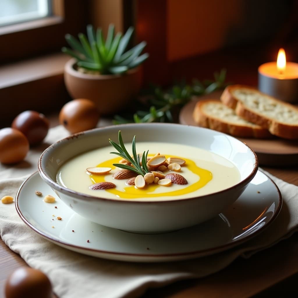 Crema de Castañas con Romero y Aceite de Trufa Negra: Receta Italiana en Olla Exprés Reconfortante