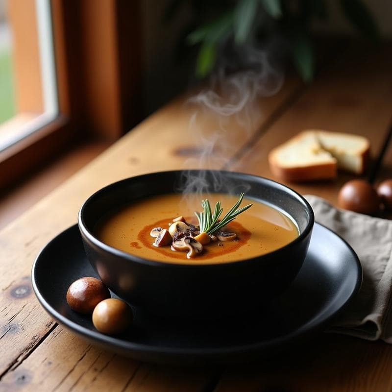 Crema de Castañas y Setas: Receta de Otoño en Olla Lenta con Toque Gourmet