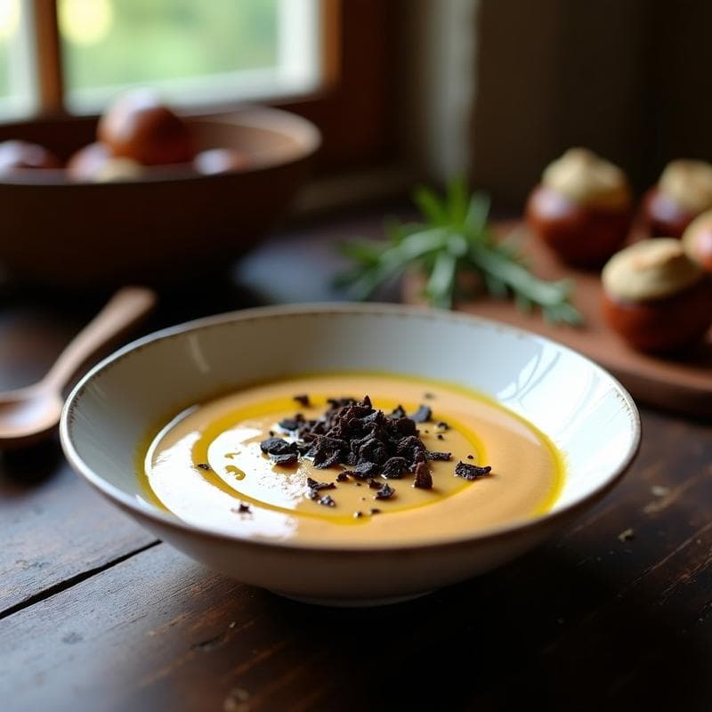 Crema de Castañas con Trufa Negra: Receta en Thermomix con Textura de Restaurante