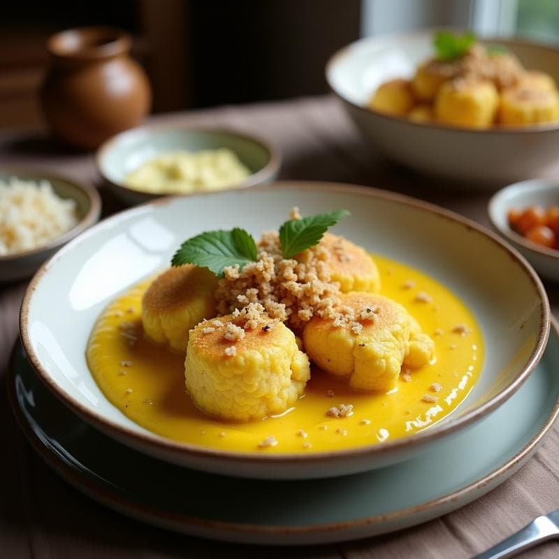 Crema de Cauliflower y Cúrcuma con Crujiente de Coco: Receta Vegana Detox en Thermomix