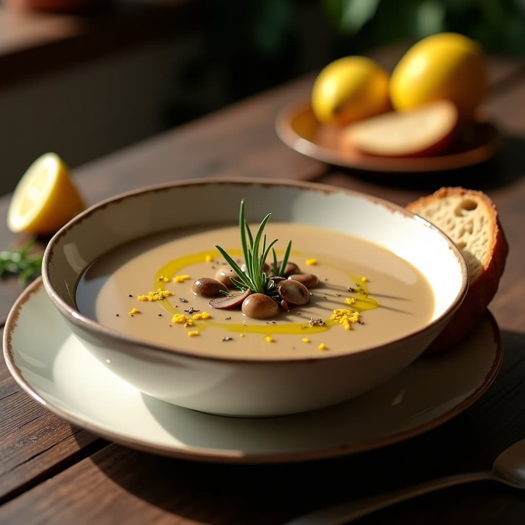 Crema de champiñones portobello y romero: Receta en Thermomix baja en calorías y reconfortante