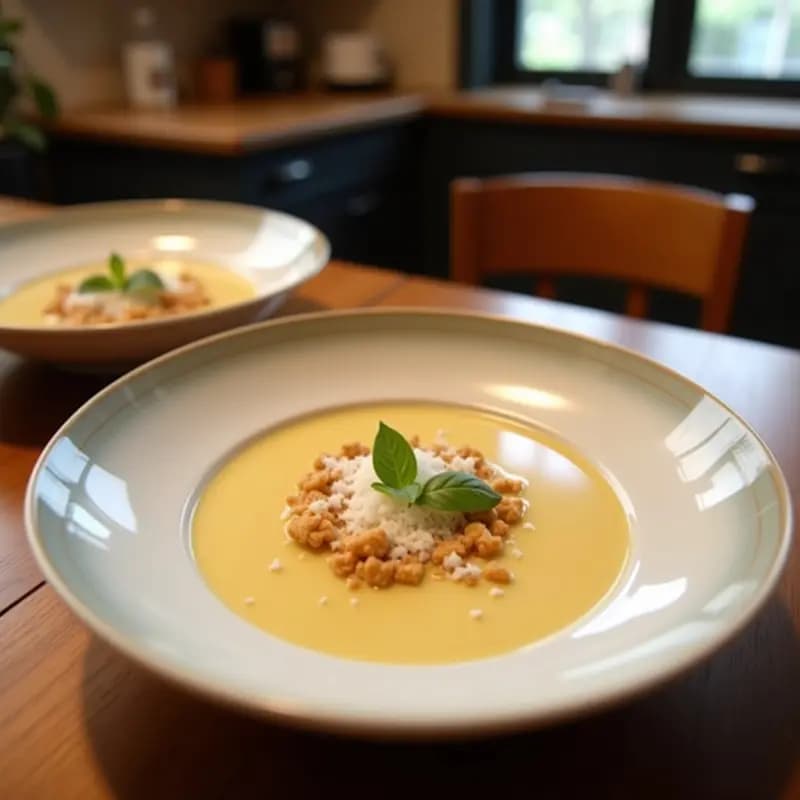 Crema de Chirivía y Jengibre con Crujiente de Coco: Receta Británica Sin Lactosa en Thermomix