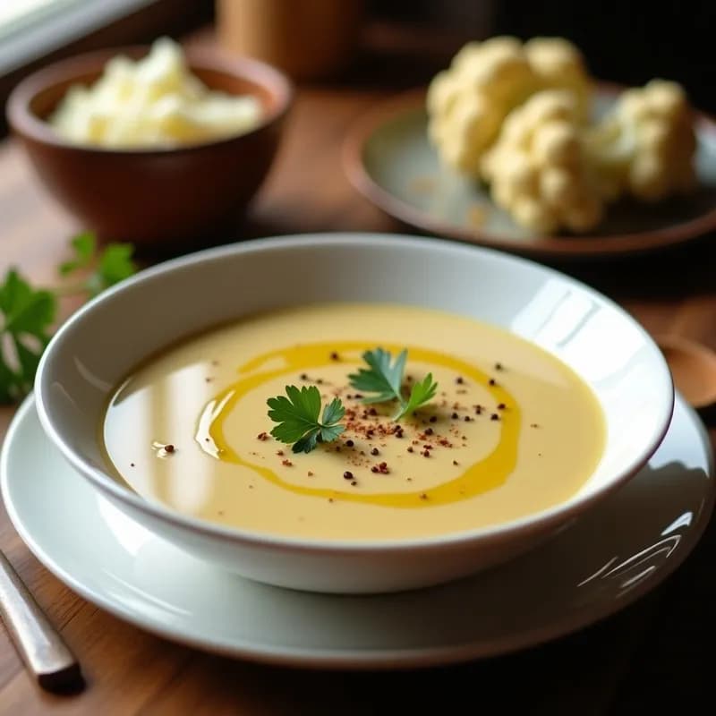 Crema de Coliflor Ahumada: Receta en Thermomix con Toque Gourmet y Sin Lácteos