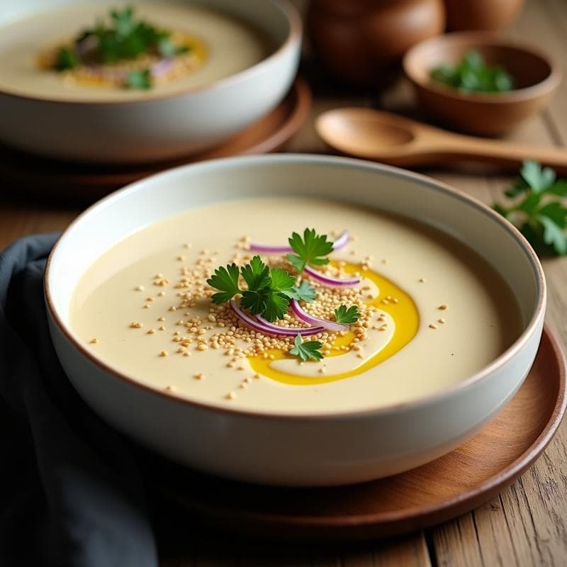 Crema de Coliflor con Ajonjolí: Receta Asiática Ultra Cremosa en 20 Minutos