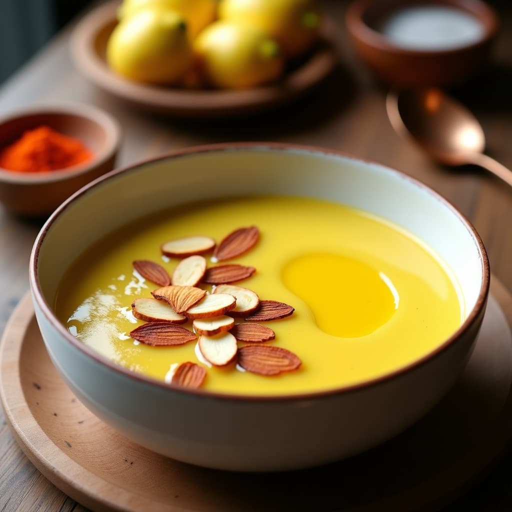 Crema de Coliflor y Azafrán: Receta Iraní en Thermomix con Toque Dorado