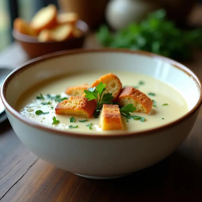 Crema de Coliflor y Muérdago con Crutones de Centeno: Receta Celta Detox en Thermomix