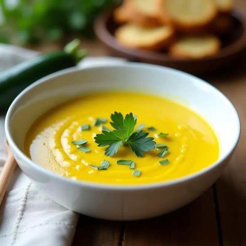 Crema de Calabacín y Cúrcuma: Receta Keto en 15 Minutos para Quemar Grasas