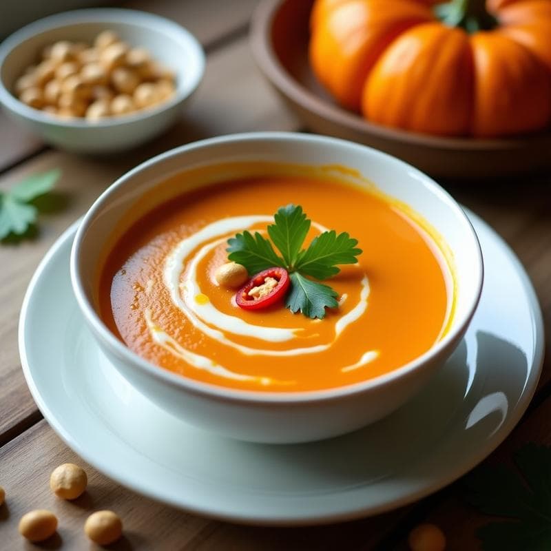 Crema de Calabaza y Cacahuete: Receta Thai Express con Toque Cremoso