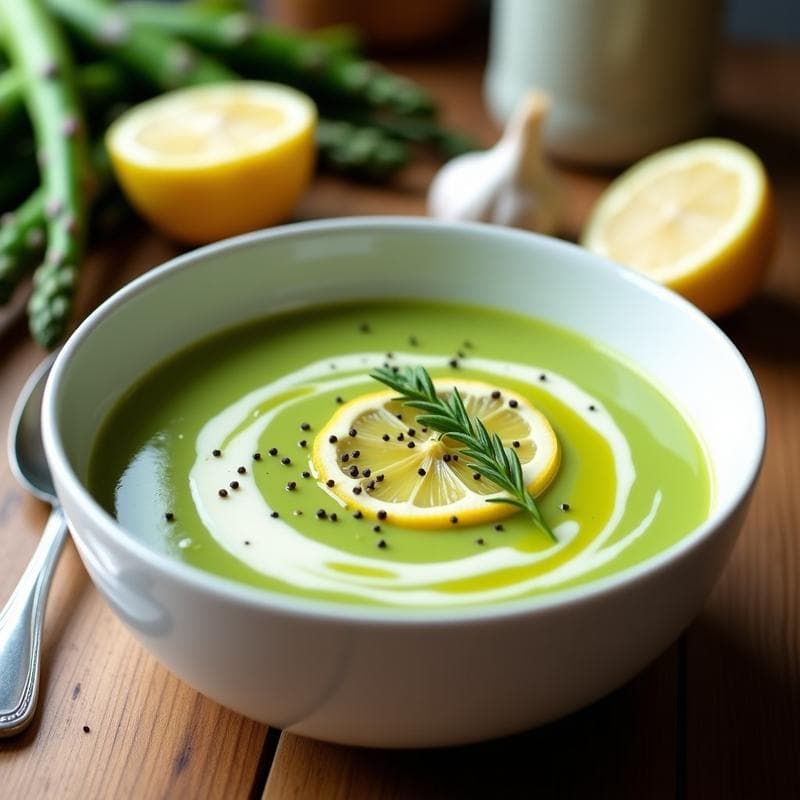 Crema de Espárragos y Ajos Tiernos: Receta en Thermomix Ultracremosa en 15 Minutos