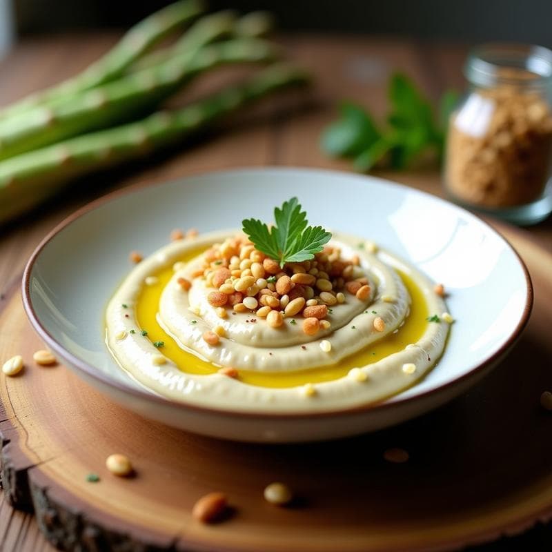 Crema de Espárragos Blancos y Almendras con Crunch de Semillas: Receta en Thermomix Sin Lácteos