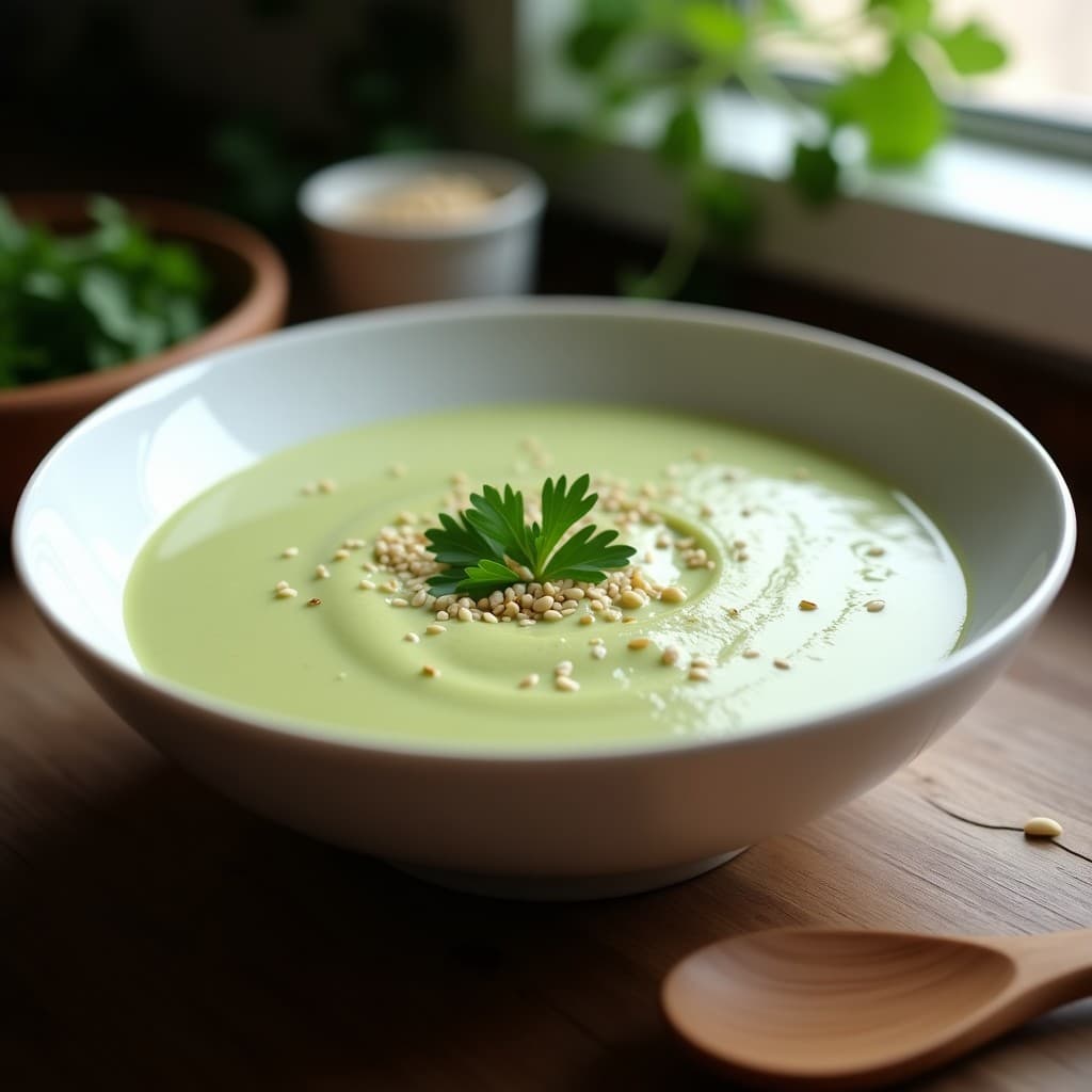 Crema de Espárragos Blancos y Anacardos: Sopa Vegana Cremosa en Olla Lenta