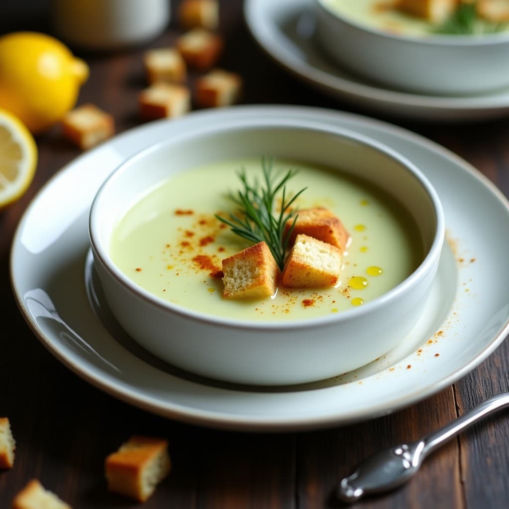 Crema de Espárragos Blancos y Limón con Crutones de Pan de Centeno: Receta Polaca Vegana en Thermomix