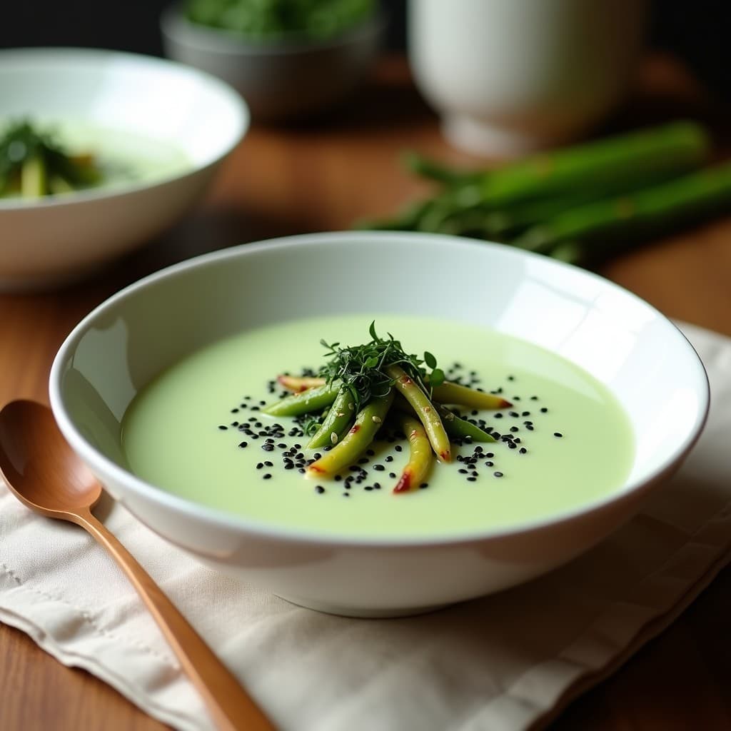 Crema de Espárragos Blancos y Wasabi: Receta en Airfryer Sin Lácteos y Digestiva