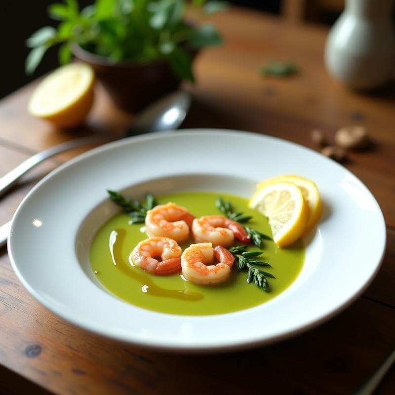 Crema de Espárragos Trigueros con Gambas: Receta en Airfryer Ultracremosa y Rápida