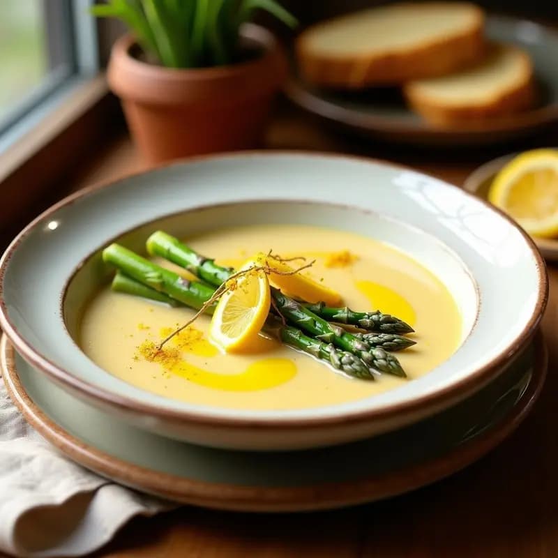 Crema de Espárragos Trinidad con Touch de Limón y Azafrán: Receta en Olla Express Gourmet