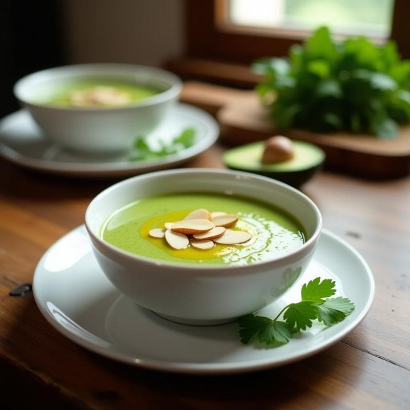 Crema de Espinacas y Aguacate Sin Lácteos: Receta Cremosa y Alta en Hierro en 15 Minutos