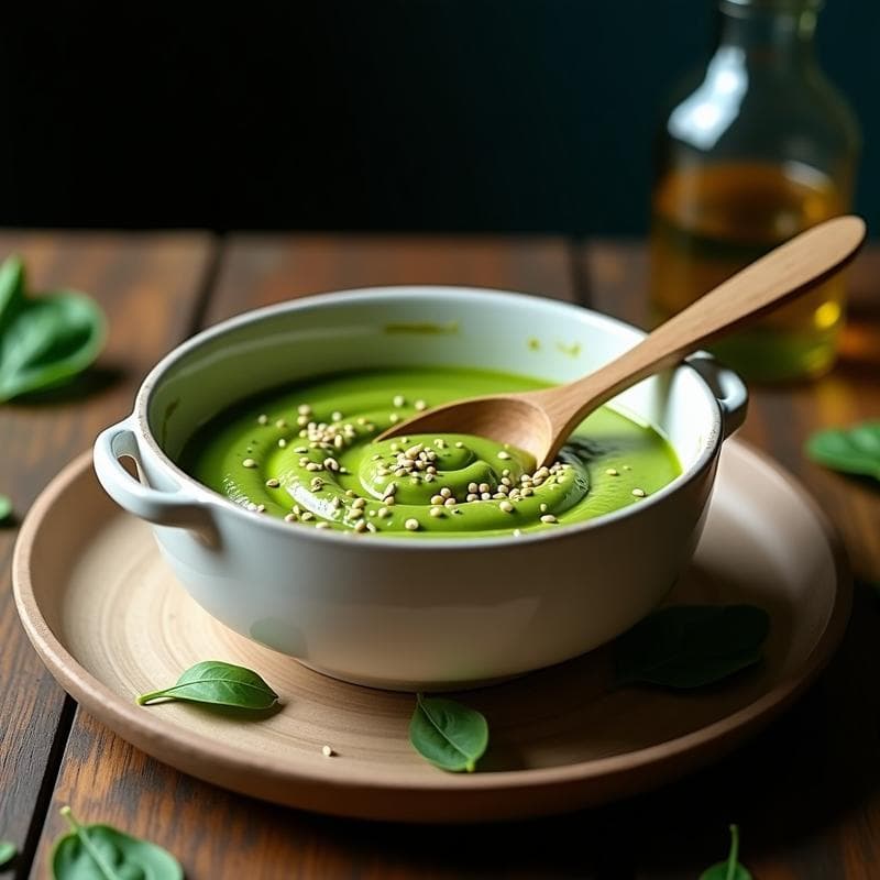 Crema de Espinacas y Garbanzos: Receta Vegana en Airfryer con Proteína Vegetal