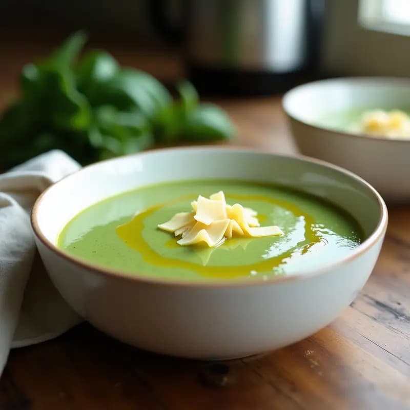 Crema de Espinacas y Parmesano: Receta Thermomix en 15 Minutos para Cenar Ligero