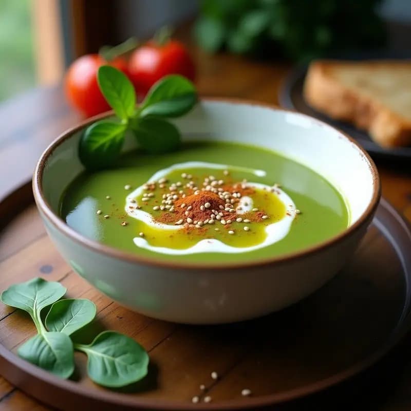 Crema de Espinacas y Setas Vegana: Receta Cremosa en 25 Minutos con Toque Ahumado
