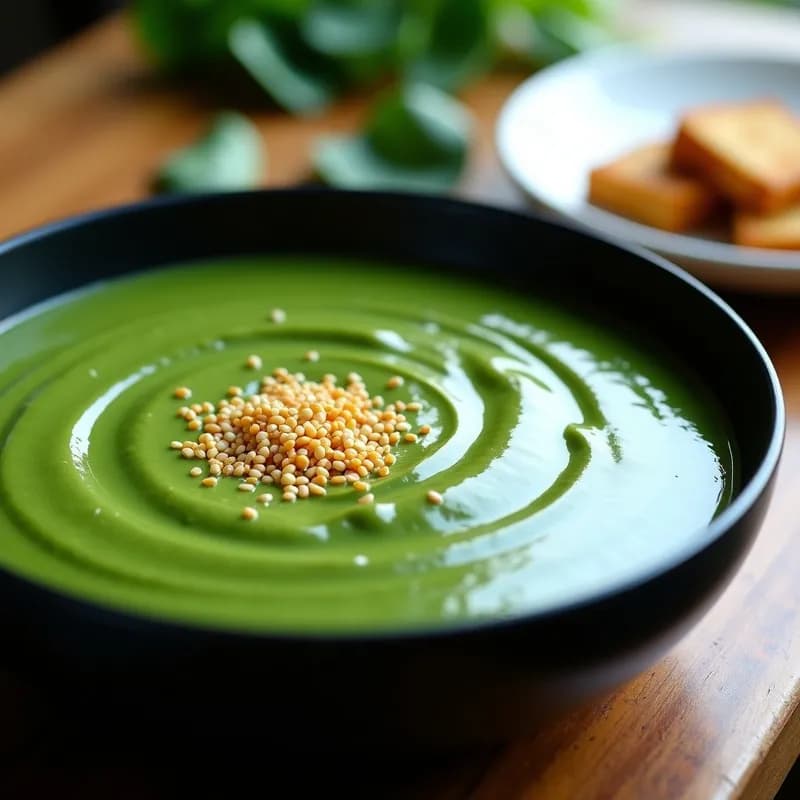 Crema de Espinacas y Tofu Ahumado: Receta Rápida en Airfryer y Sin Lactosa