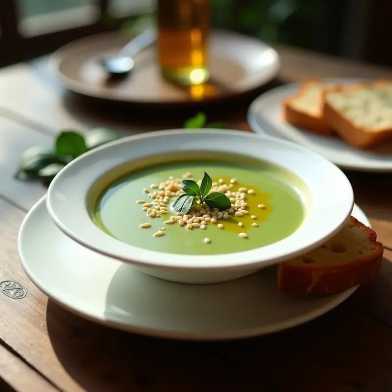 Crema de Espinacas y Tofu Seda: Receta Vegana en Airfryer con Toque Cremoso