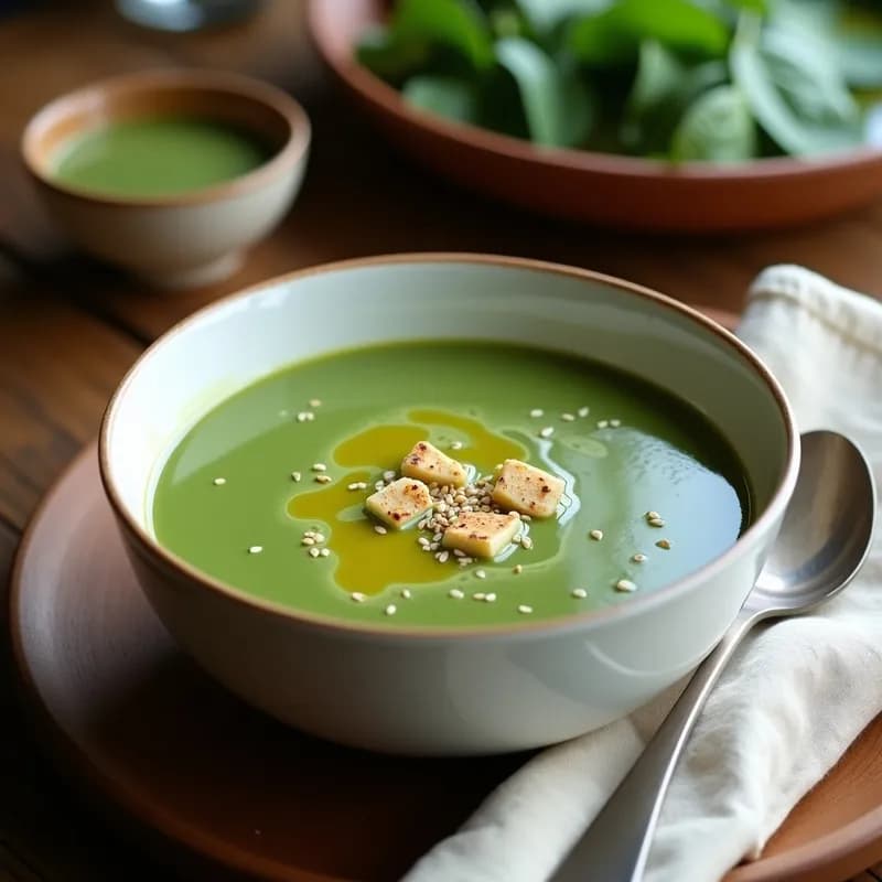 Crema de Espinacas y Tofu Sedosa: Receta Vegana en 20 Minutos Sin Lácteos