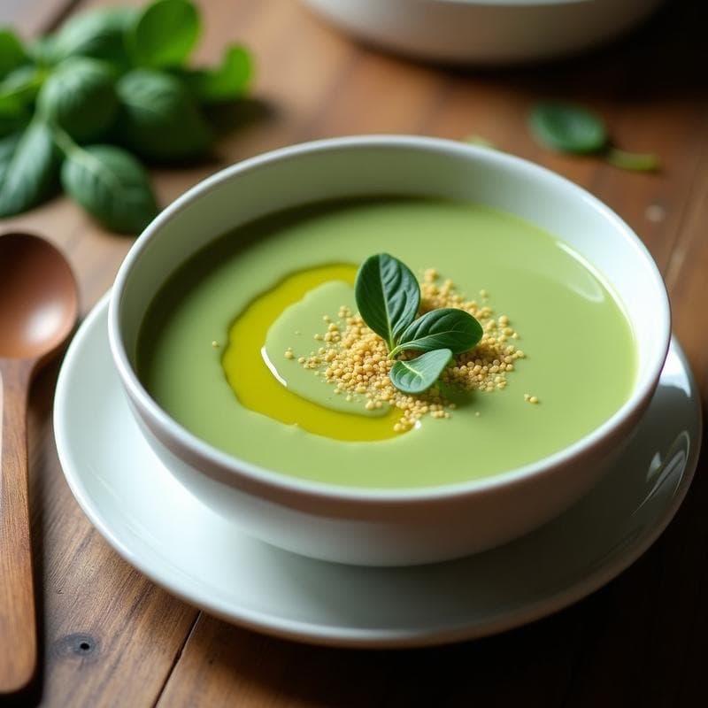 Crema de Espinacas y Tofu Sedoso: Receta en Ollas Superpuestas con Textura Ultracremosa