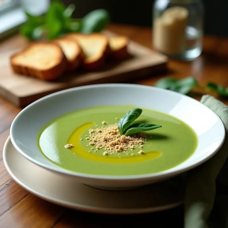 Crema de Espinacas con Toque de Nuez Moscada: Receta Rápida y Nutritiva en 20 Minutos