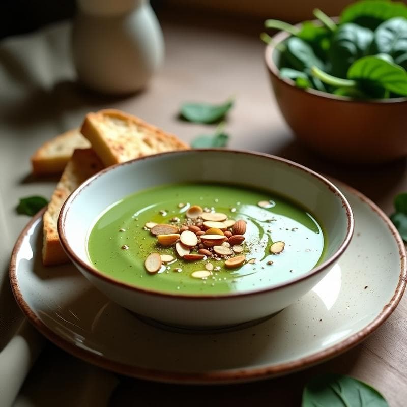 Crema de Espinacas al Zaatar: Receta en Thermomix con Sabor Libanés en 15 Minutos