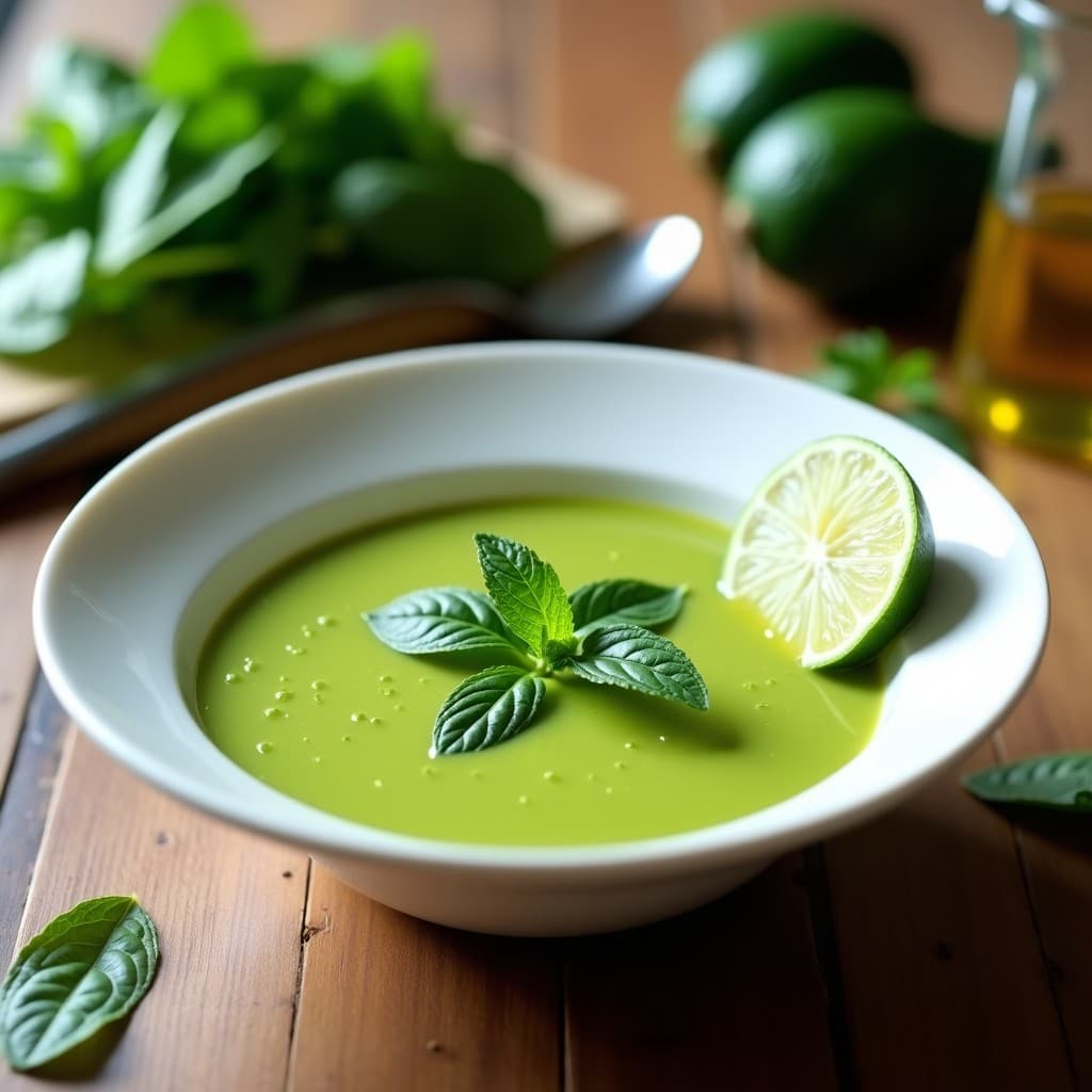 Crema Fría de Aguacate y Espinaca: Receta Keto en 10 Minutos para Batir el Calor