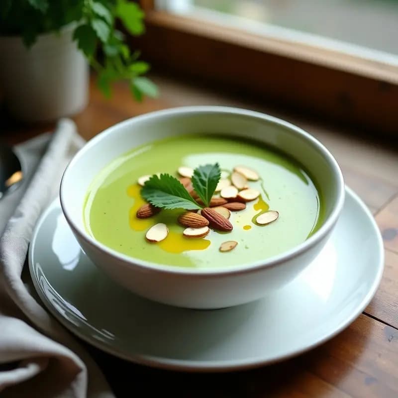 Crema Fría de Aguacate y Espinaca: Receta Vegana Express Sin Cocinar