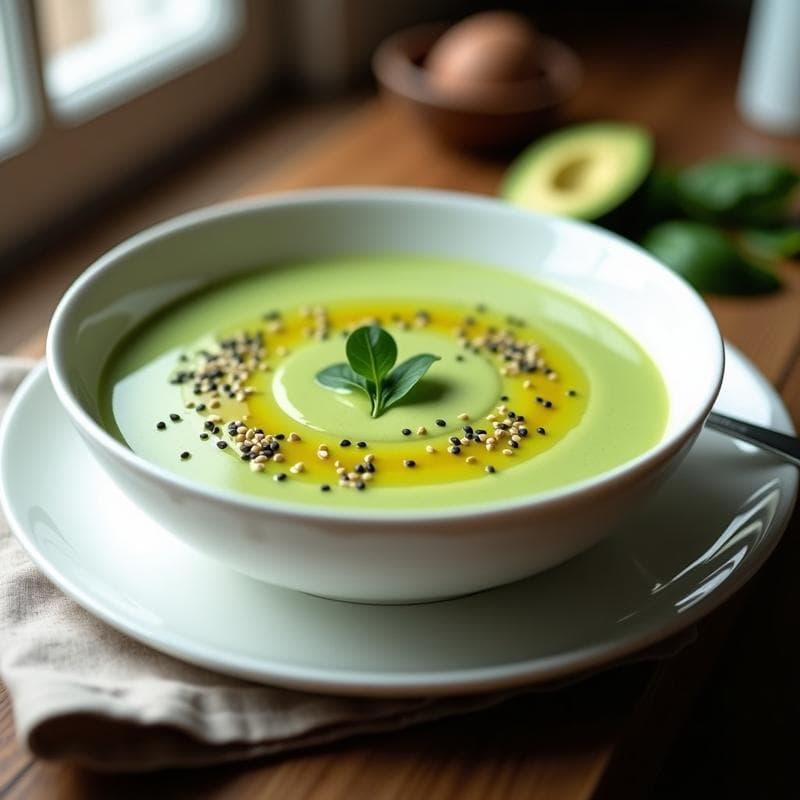 Crema Fría de Aguacate y Espinaca con Yogur Griego: Receta Antiinflamatoria en 10 Minutos