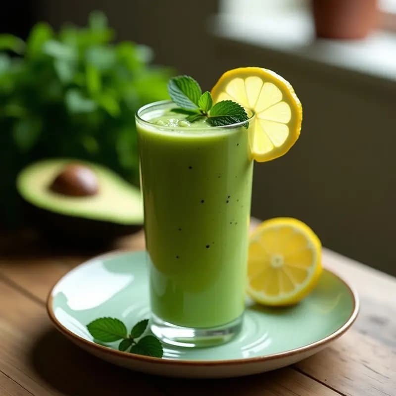 Crema Fría de Aguacate y Espinacas: Batido Verde Energético en 10 Minutos