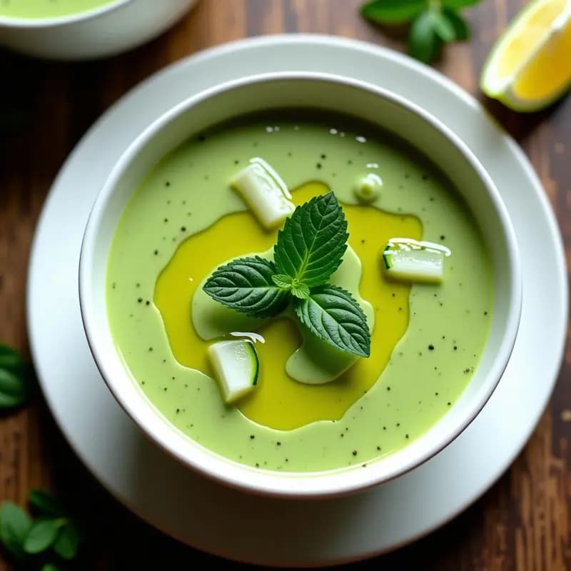 Crema Fría de Calabacín y Espinacas: Receta Vegana y Sin Gluten para el Verano