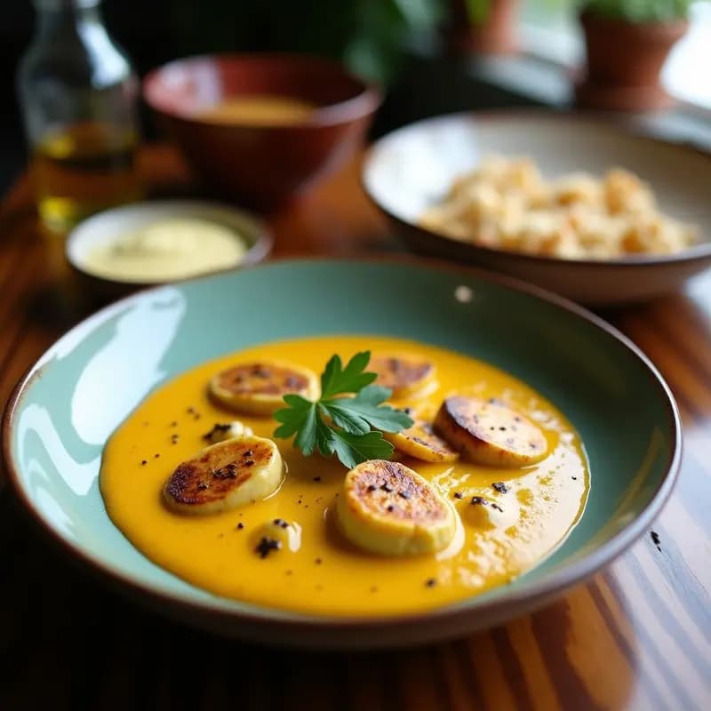 Crema Fría de Calabaza y Curry Vegana: Receta Rápida y Refrescante para el Verano