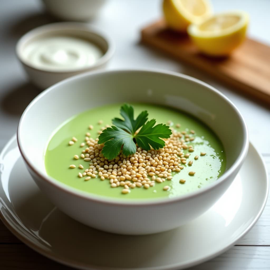 Crema Fría de Guisantes con Jengibre y Yogur Griego: Receta Sin Cocción y Digestiva