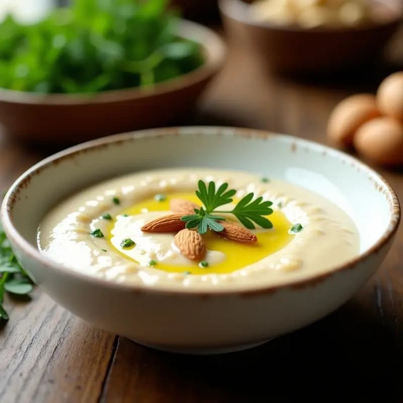 Crema Fría de Pespuntes con Almendras: Receta en Thermomix Express y Sin Lácteos
