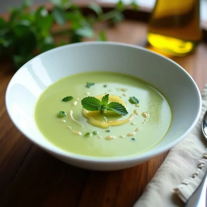 Crema Fría de Puerro y Manzana Vegana: Receta Refrescante en 15 Minutos sin Lácteos