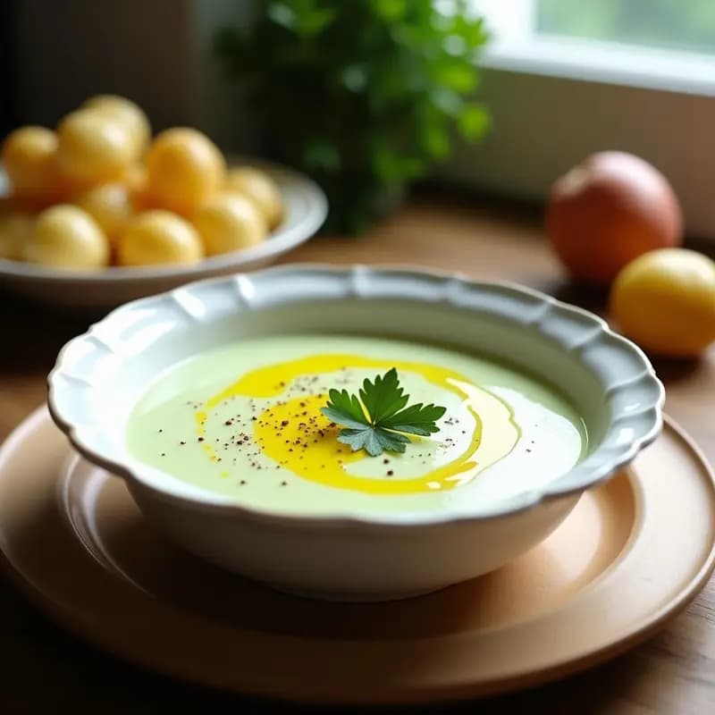Crema Fría de Puerro y Patata en Airfryer: Receta Rápida y Sin Lactosa para Verano