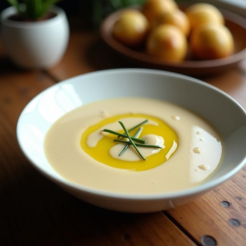 Crema Fría de Puerro y Patata con Toque Ahumado: Receta Rápida y Sin Lácteos