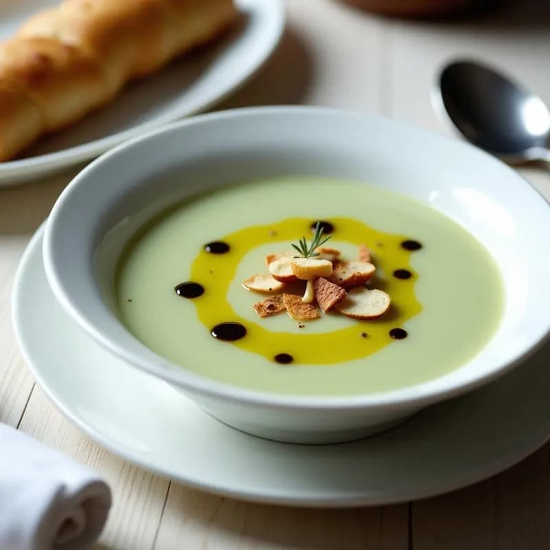 Crema Fría de Puerro y Trufa: Receta en Airfryer para un Entrante Sofisticado en 15 Minutos