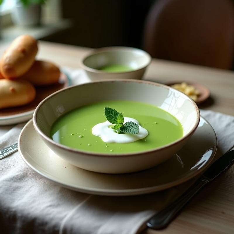 Crema de Guisantes con Menta y Yogur Griego: Receta en Thermomix Fría para Verano