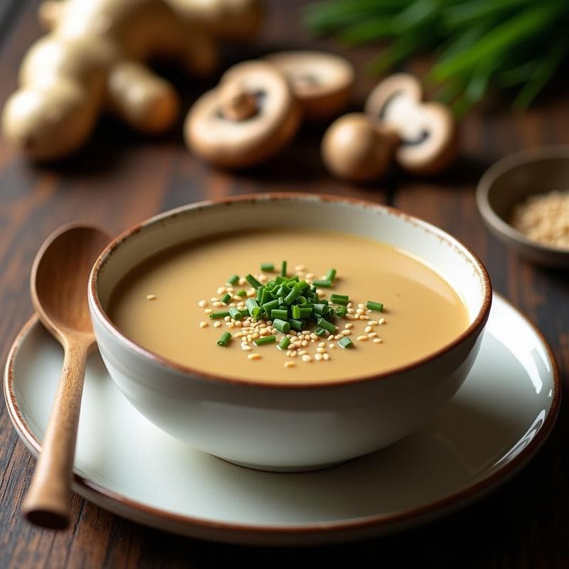 Crema de Hongos Shitake y Jengibre: Receta en Olla Lenta con Toque Antiinflamatorio