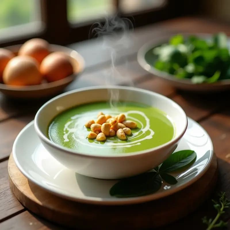 Crema de Espinacas Vegana: Receta en Thermomix con Toque de Ajo Asado y Anacardos