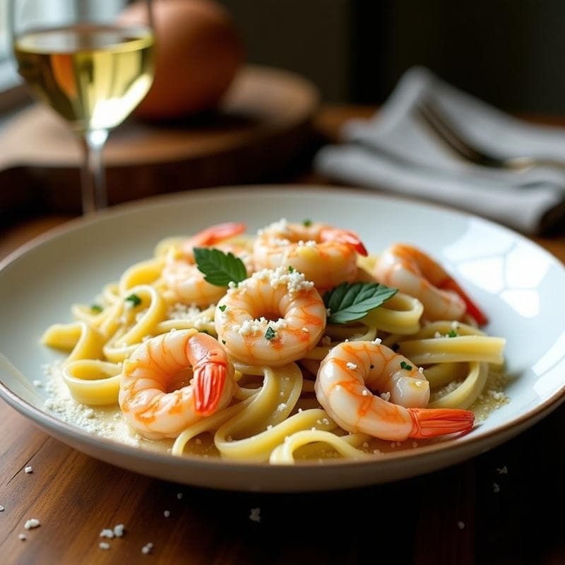 Crema de Pasta con Alcachofas y Gambas: Receta Rápida y Sofisticada en 25 Minutos