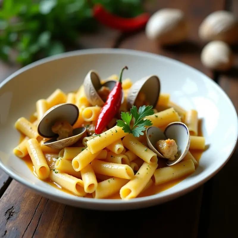 Crema de Pasta con Almejas al Ajillo: Receta Rápida en 20 Minutos con Toque Gourmet