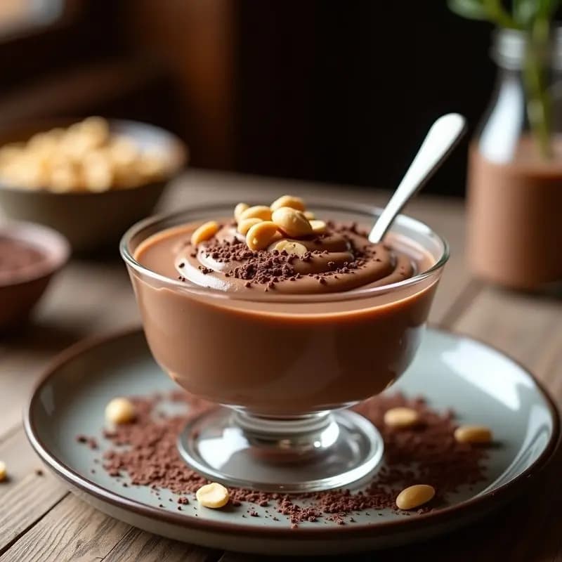 Crema de Pasta de Cacahuete y Chocolate Negro: Receta Ultracremosa en 10 Minutos Sin Cocción