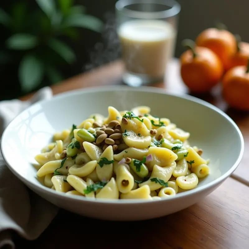 Crema de Pasta con Calabacín Vegana: Receta Rápida y Alta en Fibra en 15 Minutos